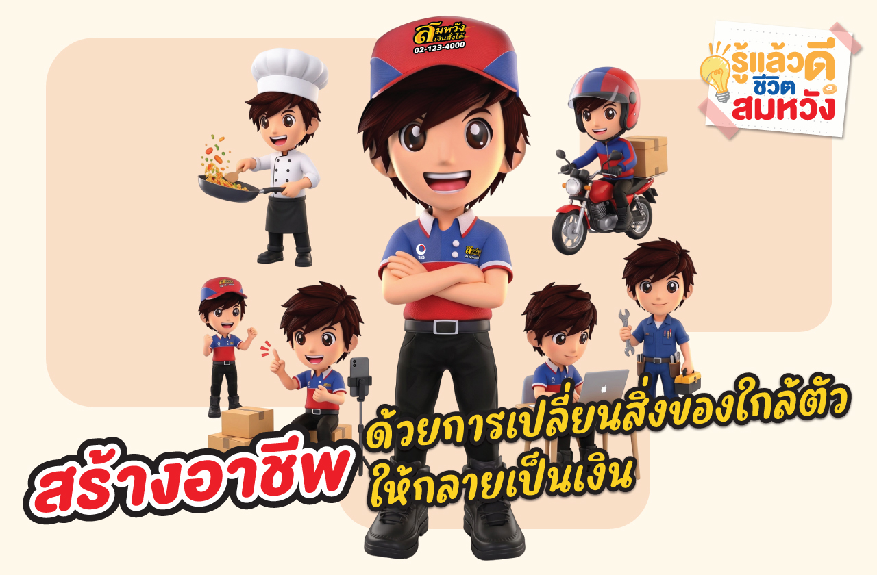 สร้างอาชีพ ด้วยการเปลี่ยนสิ่งของใกล้ตัว ให้กลายเป็นเงิน
