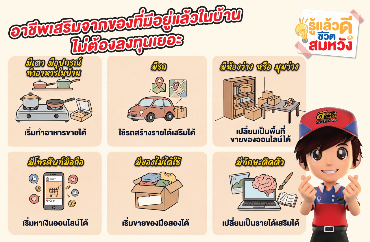 สร้างอาชีพ ด้วยการเปลี่ยนสิ่งของใกล้ตัว ให้กลายเป็นเงิน